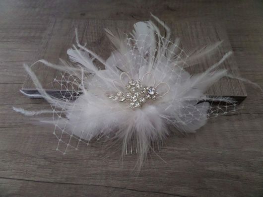 Νυφική Κουάφ Βέλο Κ570 με Στρας & Κρύσταλλο