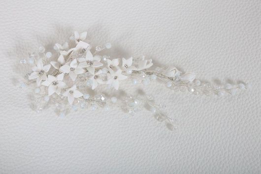 Νυφική Κουάφ Κ502 Χειροποίητη με Κρυσταλλάκια