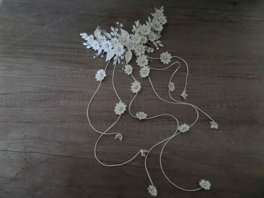 Νυφική Κουάφ Κ533 Χειροποίητη με Κρυσταλλάκια