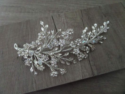 Νυφική Κουάφ Κ549 Χειροποίητη με Κρυσταλλάκια