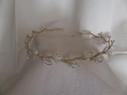 Νυφική Κουάφ Στεφανακι Κ373 με Πέρλες