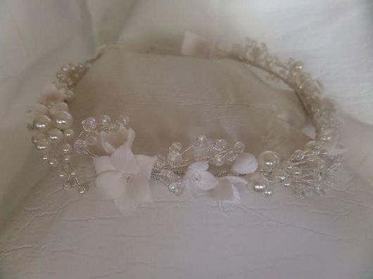 Νυφική Κουάφ Στεφανακι Κ390 με Κρυσταλλάκια