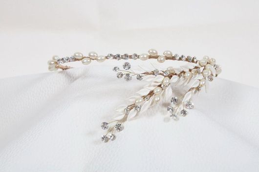 Νυφική Κουάφ Στεφανάκι Κ484 με Στρας