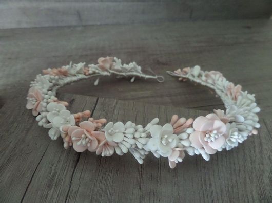 Νυφική Κουάφ Στεφανάκι Κ575 με Λουλούδια