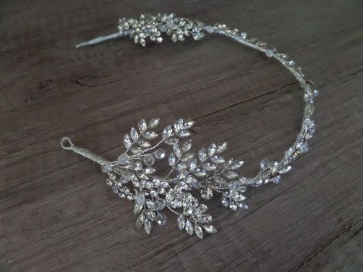 Νυφική Κουάφ Στεφανάκι Κ598 Χειροποίητη