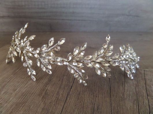 Νυφική Κουάφ Στεφανάκι Κ596 Χειροποίητη