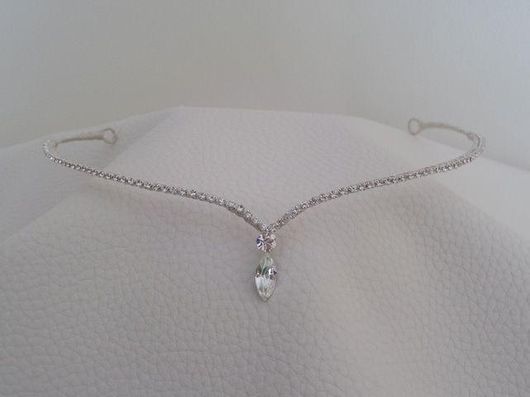 Νυφική Κουάφ Τιάρα Κ425 με Κρυσταλλάκια