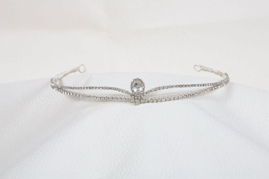 Νυφική Κουάφ Τιάρα Κ473 με Στρας