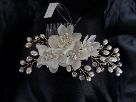 Νυφική Κουάφ Χτενάκι Κ369 με Κρυσταλλάκια