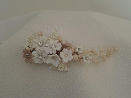 Νυφική Κουάφ Χτενάκι Κ459 με Κρυσταλλάκια