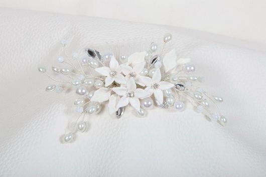 Νυφική Κουάφ Χτενάκι Κ509 Χειροποίητη