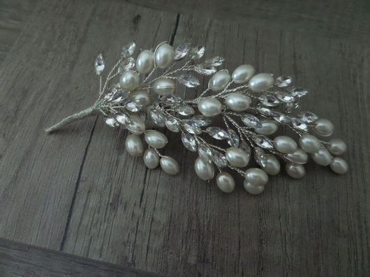 Νυφική Κουάφ Χτενάκι Κ592 Χειροποίητη