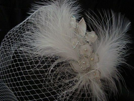 Νυφικό Βέλο Κ82 Χειροποίητο με Πούπουλα