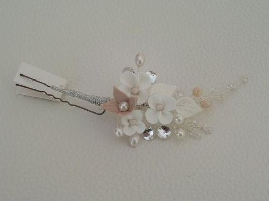 Νυφικό Τσιμπιδάκι Μαλλιών Κουάφ ΤΣ51 Χειροποίητο