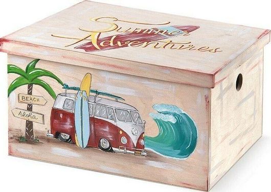 Βαπτιστικό Κουτί Παρίσης Aloha από Ξύλο 48x34x27cm