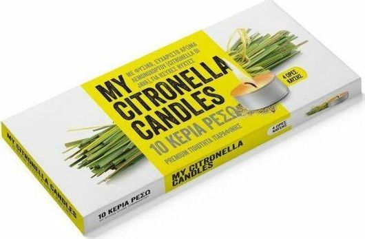 Tai Εντομοαπωθητικό Κερί για Κουνούπια 200gr 10τμχ Σιτρονέλα