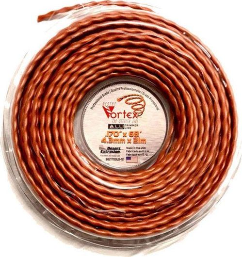 Μεσινέζα Vortex 9821700LG-12 Αλουμινίου Στρογγυλή Στριφτή Μήκους 21m & Πάχους 4.3mm