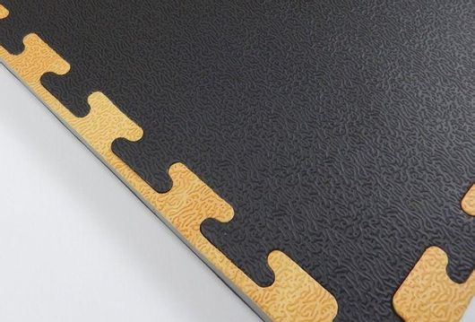 Στρώμα Tatami 80734 Floor Mats Wood Profile EVA 100x100x25cm Μαύρο