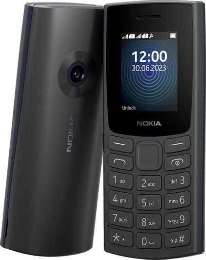 Κινητό Nokia 110 2023 με Πλήκτρα 1.8" Dual Sim 2G 4MB / 4MB GR Charcoal
