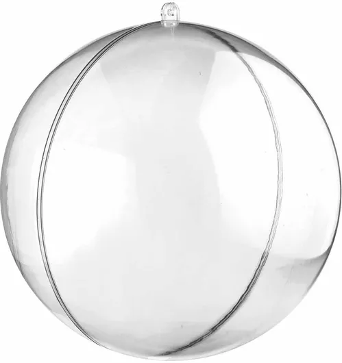 Χριστουγεννιάτικη Μπάλα JK Home Decoration 40cm Ανοιγόμενη Πλαστική Διάφανο