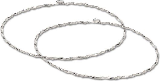 Στέφανα Γάμου Georgiou από Ασήμι 925 με Crystal Fabric