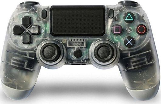 Doubleshock Ασύρματο Gamepad για PS4 Transparent