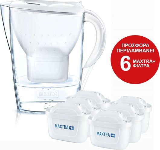 Κανάτα Σερβιρίσματος Brita Marella Cool Πλαστική με Φίλτρο Maxtra+ 2400ml 6τμχ