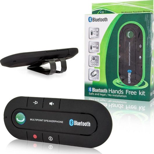 Bluetooth Αυτοκινήτου V3.0 Handsfree για το Αλεξήλιο με USB θύρα Φόρτισης