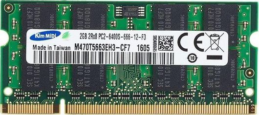 Μνήμη RAM Kim MiDi 1.8V DDR2 800MHz 2GB για Laptop