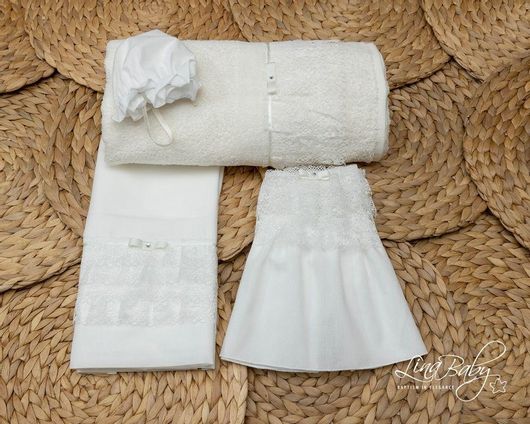 Λαδόπανο Lina Baby Alice για Κορίτσι Σετ 6τμχ Εκρού