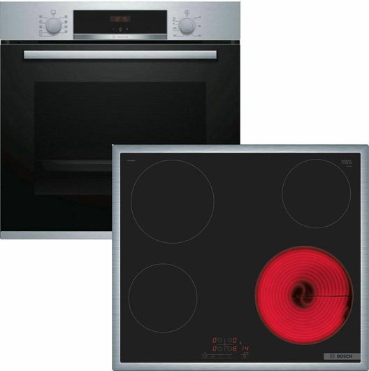 Bosch Φούρνος άνω Πάγκου 71lt με Κεραμικές Εστίες Π59.4εκ. Inox