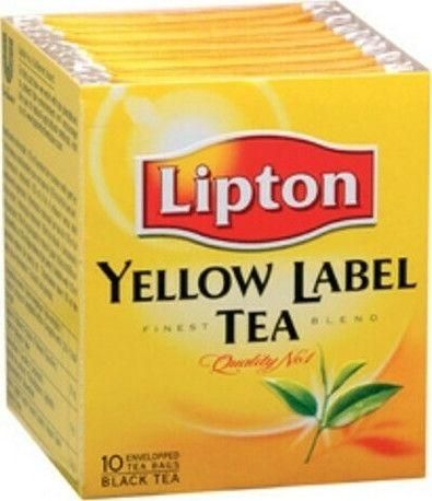 Τσάι Lipton Μαύρο Yellow Label 10 Φακελάκια 15gr