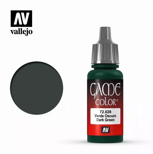 Χρώμα Μοντελισμού Acrylicos Vallejo Game Color 17ml Dark Green #72028