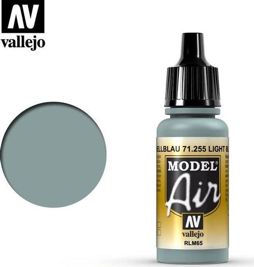 Χρώμα Μοντελισμού Acrylicos Vallejo Model Air 17ml Light Blue RLM65 #71255
