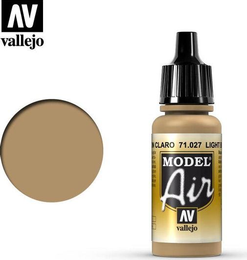 Χρώμα Μοντελισμού Acrylicos Vallejo Model Air 17ml Light Brown #71027
