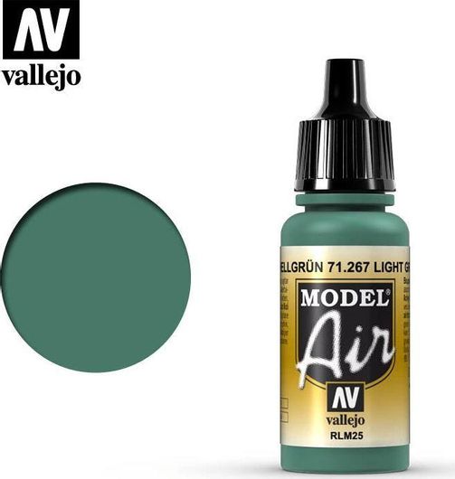 Χρώμα Μοντελισμού Acrylicos Vallejo Model Air 17ml Light Green RLM25 #71267