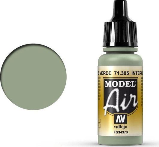 Χρώμα Μοντελισμού Acrylicos Vallejo Model Air 17ml Interior Grey Green #71305