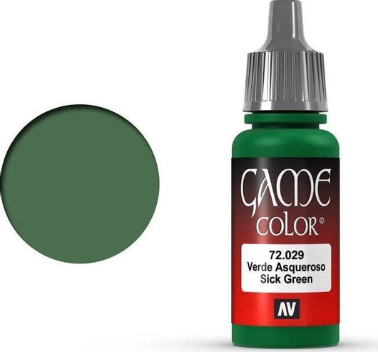 Χρώμα Μοντελισμού Acrylicos Vallejo Game Color 17ml Sick Green #72029