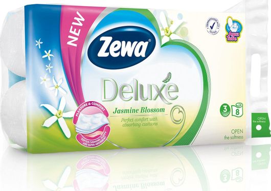 Χαρτί Υγείας Zewa Deluxe Jasmine 8 Ρολά 3 Φύλλα
