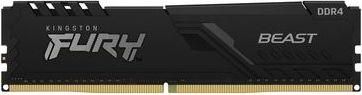 Μνήμη RAM Kingston Fury Beast 16GB DDR4 με 2 Modules 2x8GB & Ταχύτητα 3600 για Desktop
