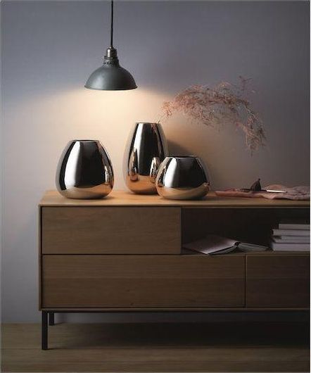 Διακοσμητικό Βάζο Philippi Μεταλλικό Anais 18x18x30.5cm