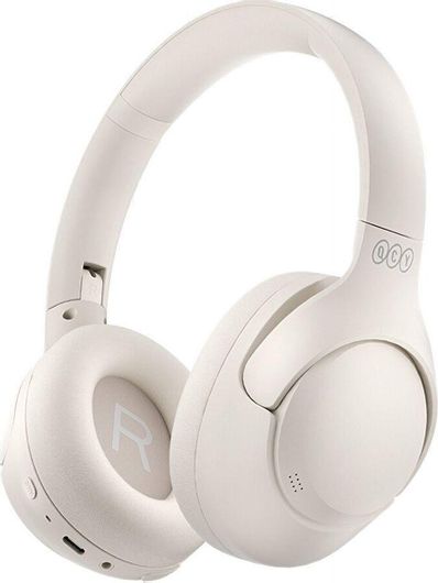 Headphones QCY H3 Ασύρματα Bluetooth Over Ear με 70 ώρες Λειτουργίας Λευκό