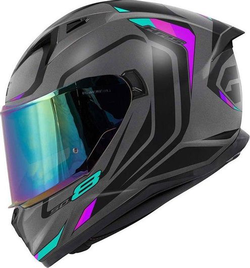Κράνος Μηχανής Givi M H50.8 Mach1 Grey / Black / Pink Full Face ECE 22.06