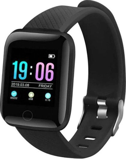Smartwatch D13 73052 36mm Silicone Strap Black