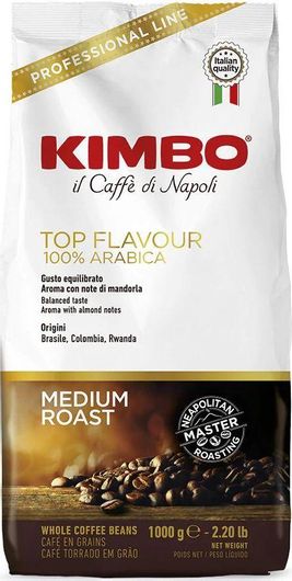 Καφές Espresso Kimbo Arabica Top Flavour σε Κόκκους 1000gr