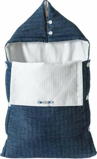 Κουβέρτα Καροτσιού My Little Kiss Denim Μπλε