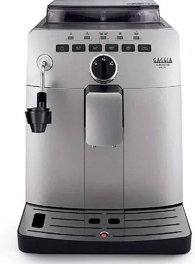Μηχανή Espresso Gaggia Naviglio Deluxe Αυτόματη 1850W Πίεσης 15bar με Μύλο Άλεσης Ασημί