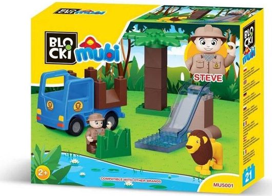 Τουβλάκια Blocki Σαφάρι Steve 19 Κομμάτια για 2+ Ετών
