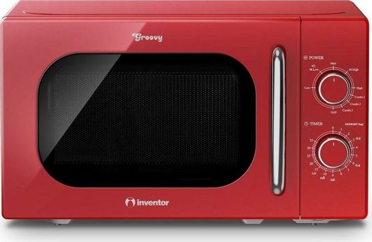Φούρνος Μικροκυμάτων Inventor MWOR-20LR με Grill 20lt Κόκκινο