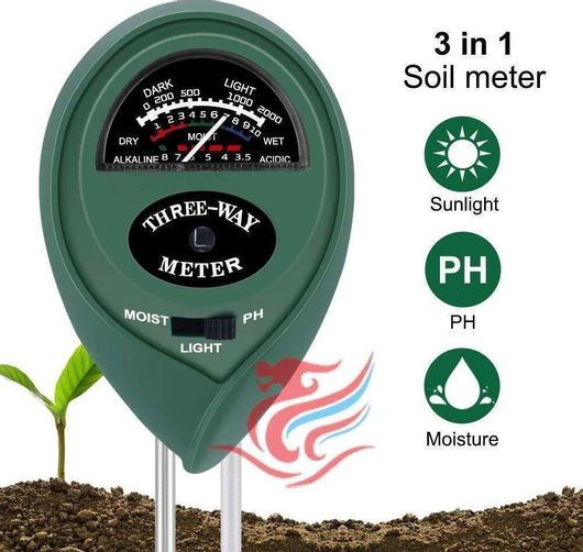 Μετρητής PH & Υγρασίας Εδάφους για Φυτά